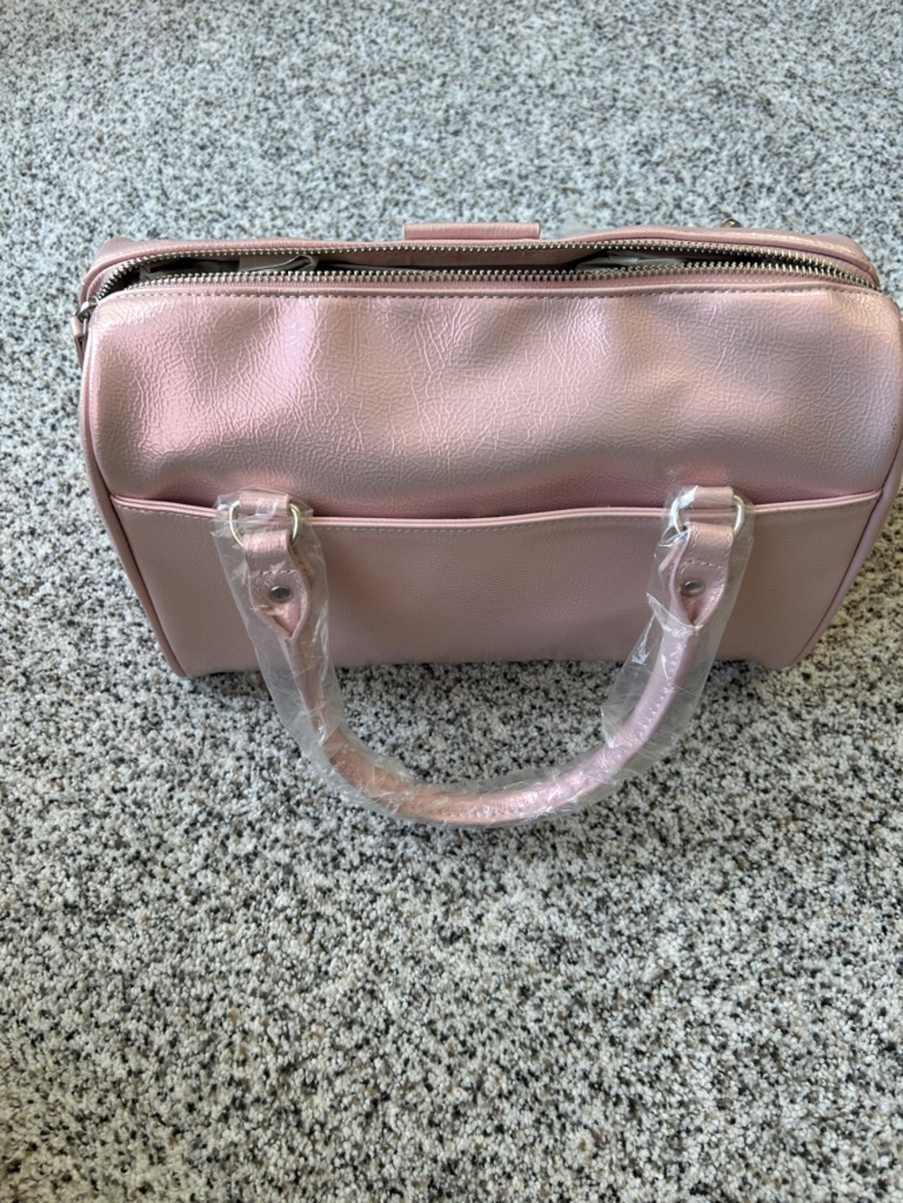 Paris Hilton Pink Satchel with Paris Plaque - Picture 4 of 6